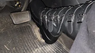 Pedal Play in Goth Boots