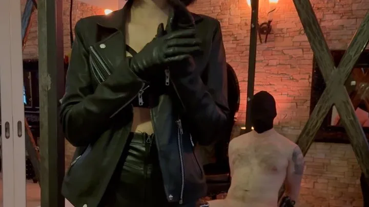 Breathtaking Leather Clad Tease - part II