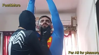 Superman is captured, tied and controlled