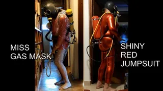 COMPILATION CLIP - MISS GAS MASK + SHINY RED JUMPSUIT