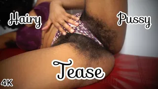 Ebony Hairy Pussy Tease Non Stop Talking