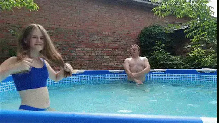 Kicking balls in the pool