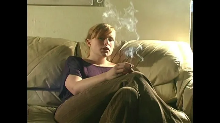 Katie 22 Yr Old Blonde SFW Non-Nude Smoking Clip 2