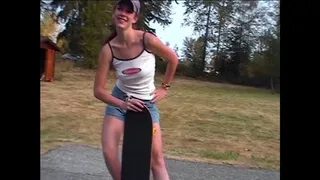 Victoria 23 Yr Old Wannabe Porn Model Skateboard Photoshoot