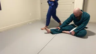 Jiu Jitsu Karateka Foot Smother