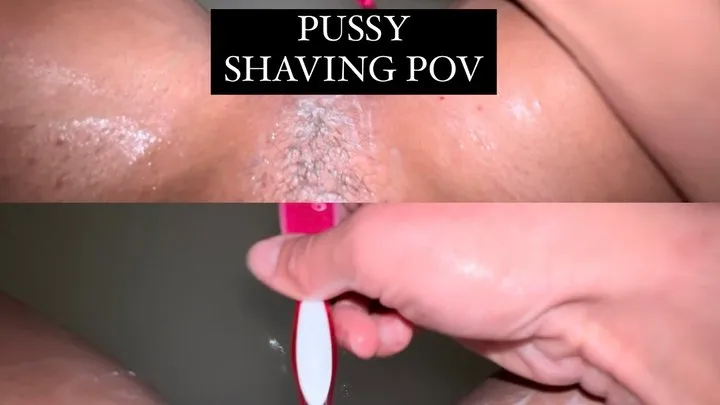 Pussy Shaving POV: Big Clit