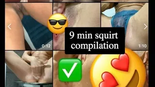 9 Min Squirting & Blow Job Compilation - Best of Squirts, Squirter - Public, Pussy Play, Big Clit, WAP