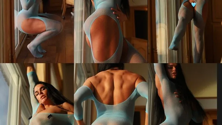 Blue Goddess Film Nude - Sensual Flexing, Nude Bodystocking, Teasing, Modeling Videography Published Model