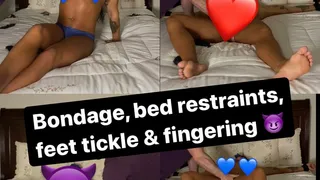 Nude Feet Tickle Punishment Bondage - Tickling, Blindfolded, Gagged, Bed Restraints, Fingering, Humiliated Female Tickle Fetish Feet Soes High Arches Scrunching