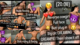 Pleasuring All of My Holes - Butt Plug Anal, Dick Riding & Flexing - 20 Mins - Muscular Women Female Bodybuilder Sex, Asshole Fingering, Ball Sucking Blow Job, Freaky Fitness Couple