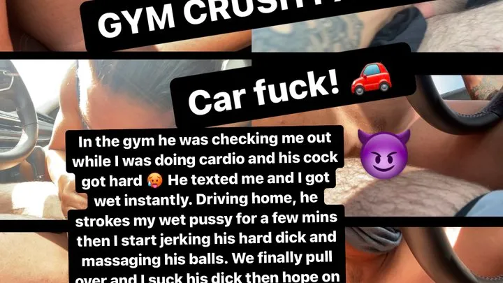 Post Workout Car Fucking - Fingering, Handjob, Ball Massage, Blow Job, Riding & Creampie