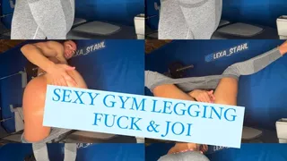 Leggings Gym Fuck Jerk Off Instruction - Big Muscular Ass, Orgasm JOI, Pussy Play (6:10)