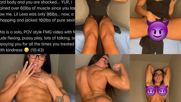 Female Muscle Growth • Masturbation & Nude Reunion • Flexing • POV • Loving • Dominant