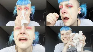 Clown Intense Qtip Sneezing Snot Fest