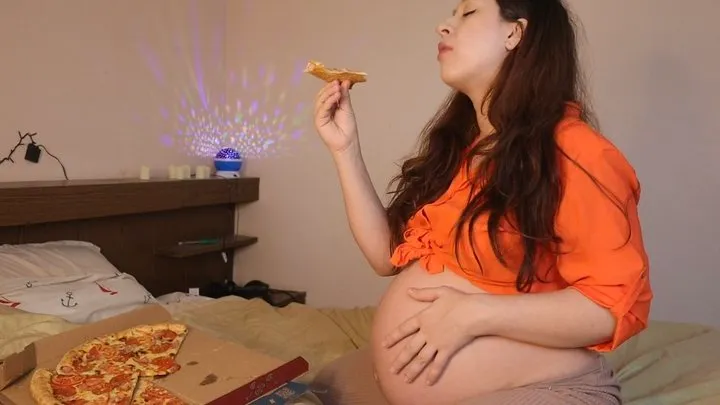 Part 2: Pregnant gluttony can handle pizza??? ( 1920 1080)