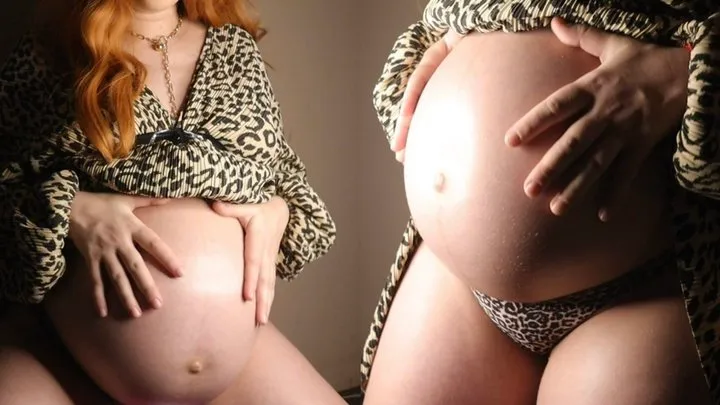 Redhead Nancy shows off her pregnant body ( 1920 1080)