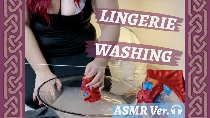 [ASMR VER] Mistress Teaches You How to Clean Her Lingerie Properly