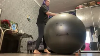 big gray ball play on it