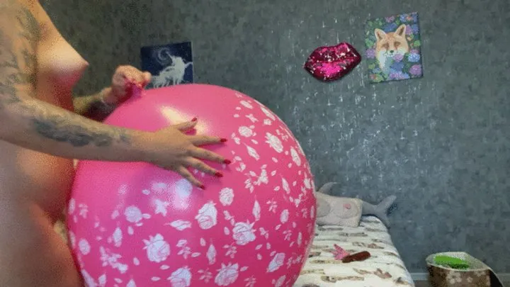 Popping 36inch balloons