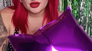 smoking girl foil balloons