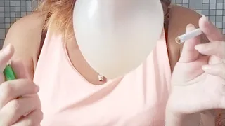 cigarette to pop balloons