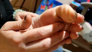 8-min Sole POV with self-tickling and audio