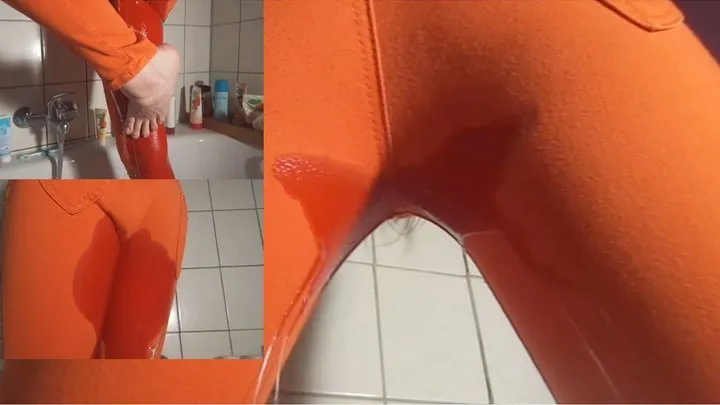 Adding piss-yellow to my orange pants