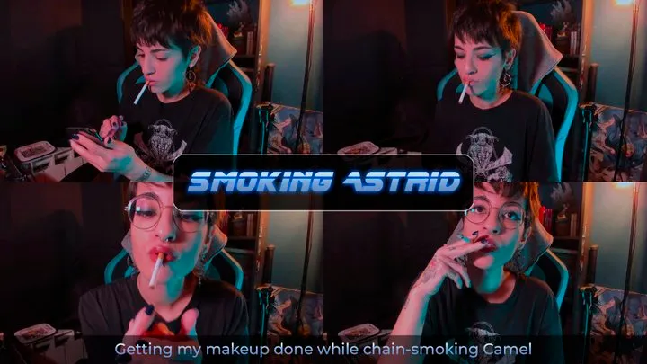 Getting my Makeup done while Chain-Smoking Camel | Astrid ASMR