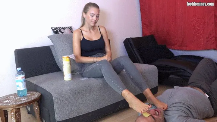 GABRIELLA - Chips - Foot Domination FULL CLIP (2 PARTS)