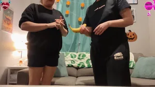 Farting on a banana