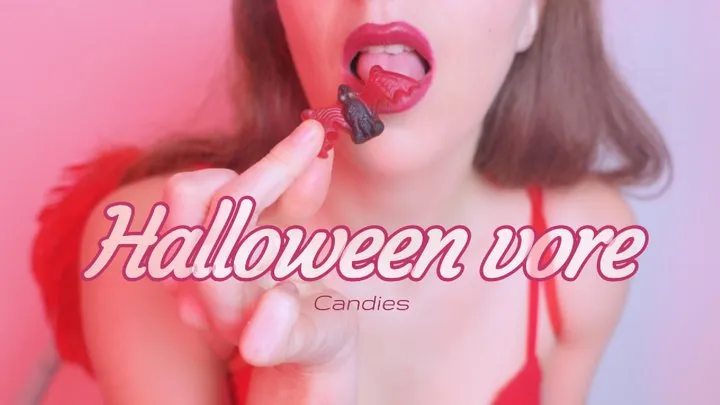 Giantess Swallows Gummy Candies