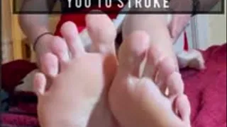 ASMR Big Feet Encouraging JOI Showing You How I Want You To Stroke