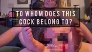 To Whom Does This Cock Belong? (Femdom Cock Slapping and Jerking With My Feet In Your Face)