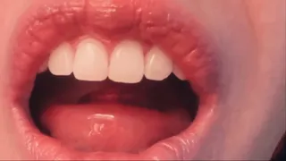 Watch My Sexy Mouth Close-Up Crush Cough Drop with My Teeth