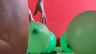 Balloon Bum “for your cum” vigorous floor pop