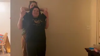 Double Standing Strip Tickle Challenge