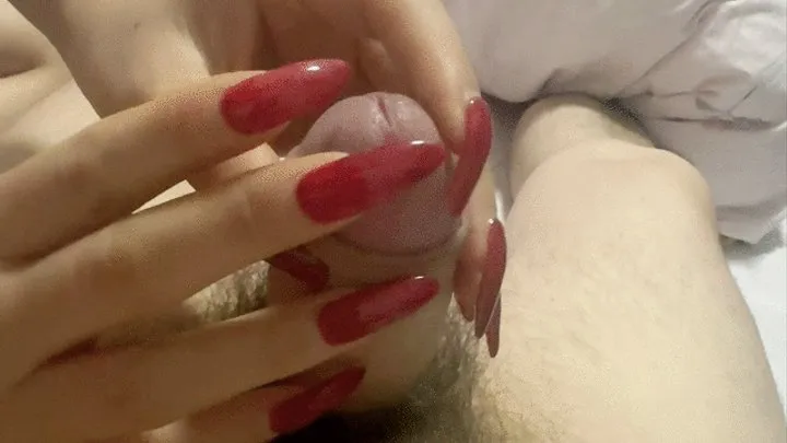 Asian Goddess with Red Nails tormenting Chicken 2