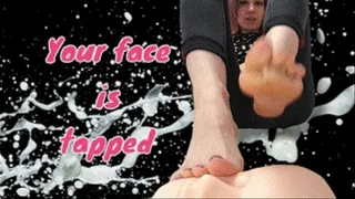 14 YOUR FACE x BIG FEET 4 ( foot domination, foot fetish, slave training, female domination, foot fetish, big feet, foot virgin, upclose, worship, soles, wrinkled, wiggling, spreading, foot play, cleavage, rubbing, goddess, queen, barefoot, long toes,
