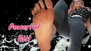 GIANTESS FEET 2 ( foot domination, foot fetish, slave training, female domination, foot fetish, big feet, foot virgin, upclose, worship, soles, wrinkled, wiggling, spreading, foot play, cleavage, rubbing, goddess, queen, barefoot, long toes)
