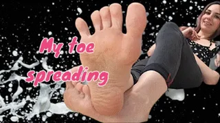 BIG SOLES x TOES SPREADING ( foot fetish, worship, soles, toes, wrinkled, wiggling, foot play, cleavage, rubbing, goddess, virgin, upclose )