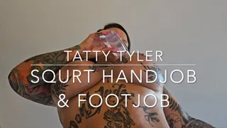 Tatty Tyler Handjob &amp; Footjob