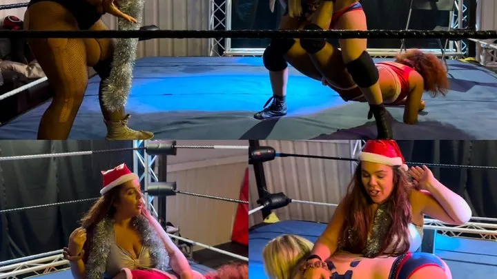 Naughty nice list turns into over the knee spanking