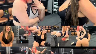 Nadia vs aria ( spanking, Stinkface and suplexs)