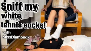 Sniff my white tennis socks! with MissDiamondx