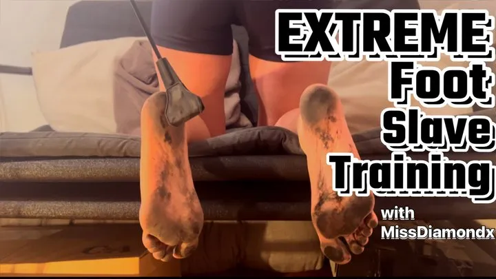 EXTREME Foot Slave Training with MissDiamondx - Full