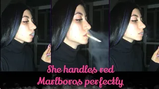 She Handles Red Marlboros Perfectly