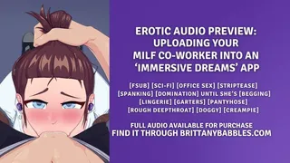 Erotic Audio Roleplay: Uploading Your MILF Co-Worker Into An Immersive Dreams App