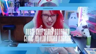 Nurse Cheebeezkneez Milks You Dry JOI Semen Donation Clinic