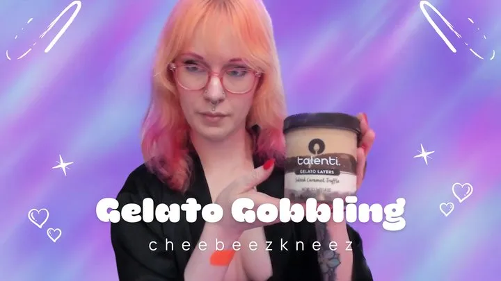 Cheebeezkneez Gobbles Gelato And Burps In Your Face Mukbang ASMR