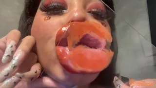 RubyDollLipz's XL Lips+Orange Glass Kisses